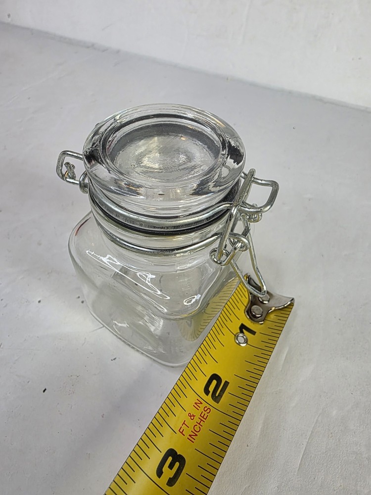Jars with Wire Clamp Closure Set, 3-Ounce, Assorted, 4-Count