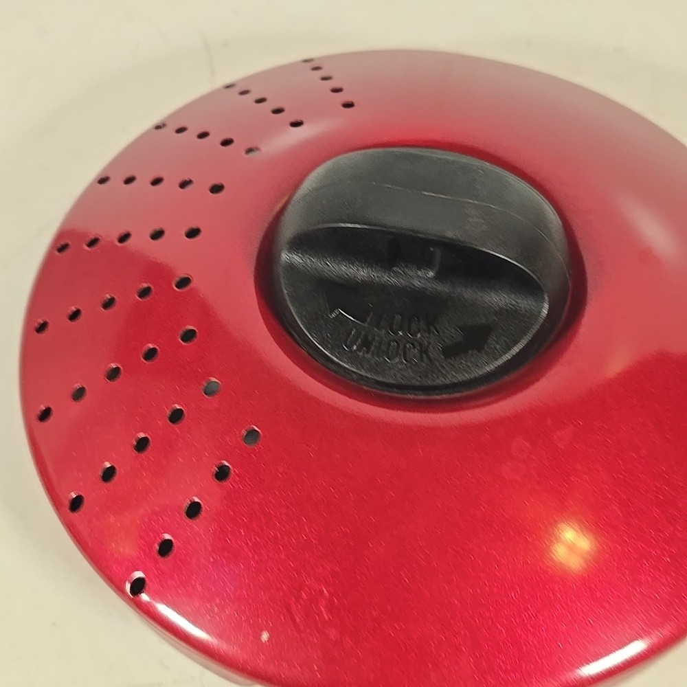 Kitchen Craft 6" Locking Lid with Strainer Built In Replacement Red