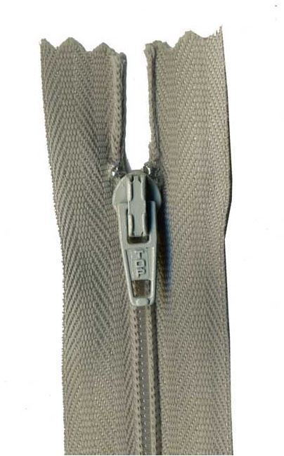 30cm Silver Grey Dress Zip