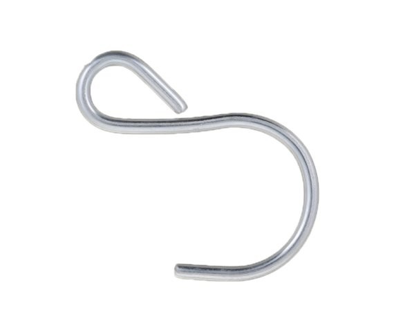 S-Hook Loop End .120" x 2-1/8" ZC (100 Pieces)