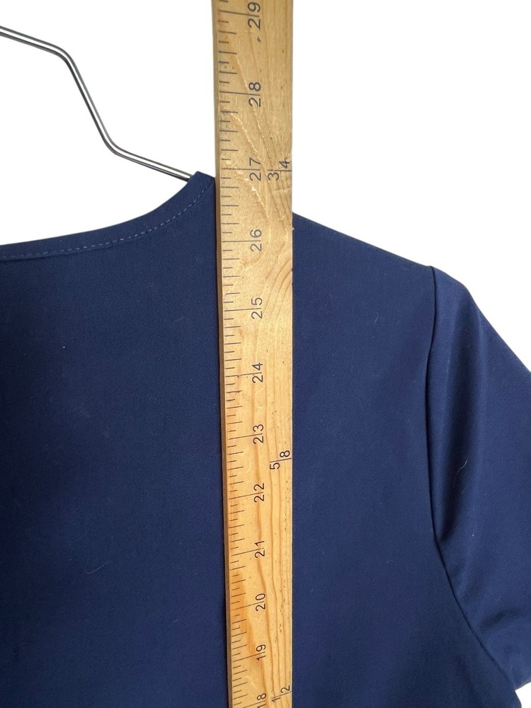 Figs Technical Collection Dark Blue Short Sleeve Scrub Top Size Small