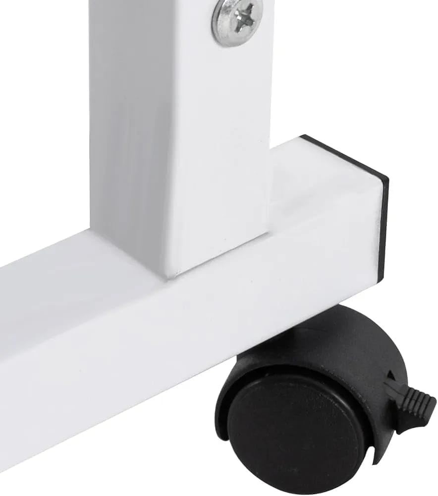 Rolling Laptop Table Height Adjustable Stand Up Desk Bedside Computer Bed Table