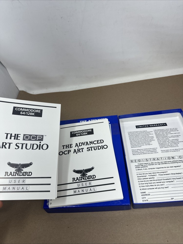 THE ADVANCED OCP ART STUDIO (Atari ST, 1987, Rainbird) Tested Disk, CIB!