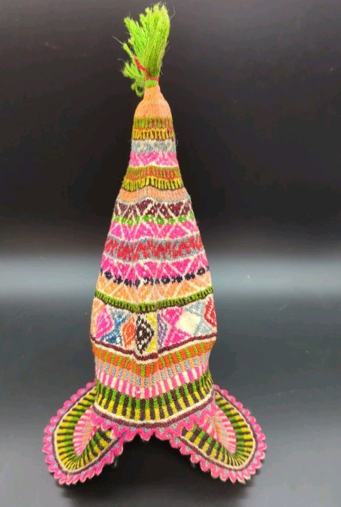 Antique Peruvian Chullo Hat.  Handmade