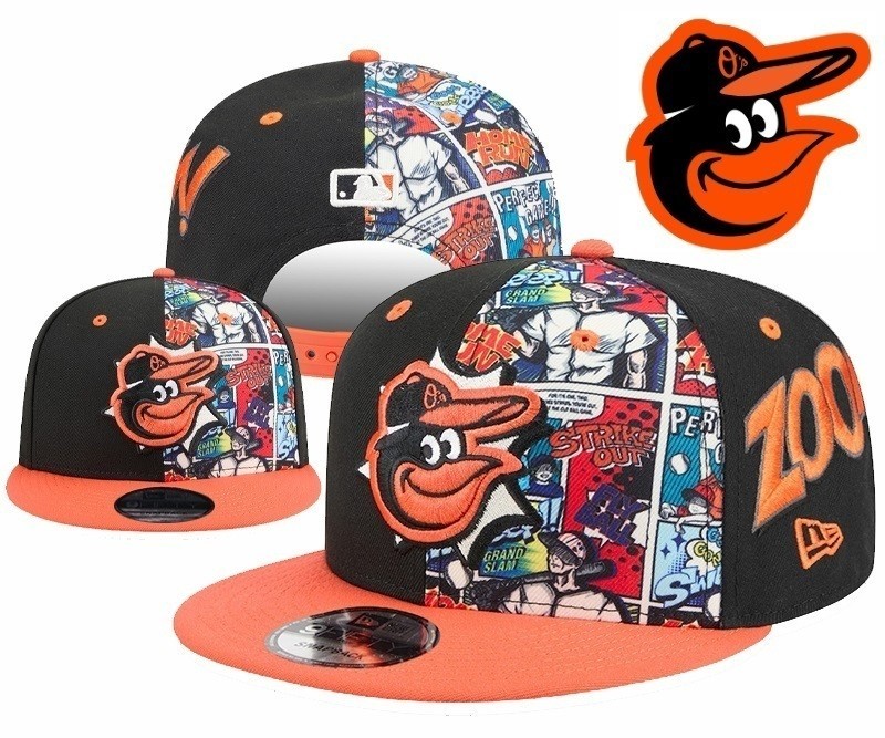 New MLB Team Baltimore Orioles Adjustable Snapback 9Fifty Cap Hat