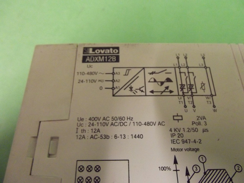 Lovato Soft start Adxm12b+a-start Control Relay