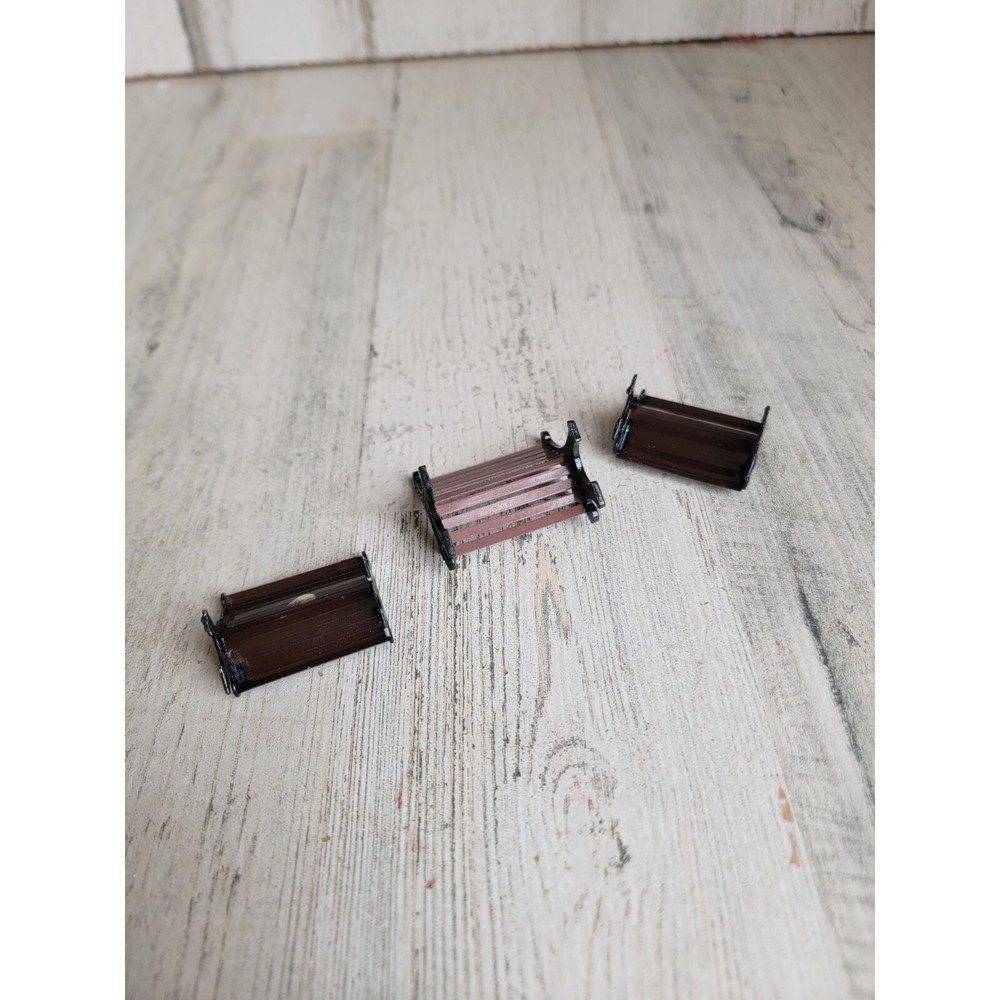 Lemax brown Park Bench village accessory xmas set