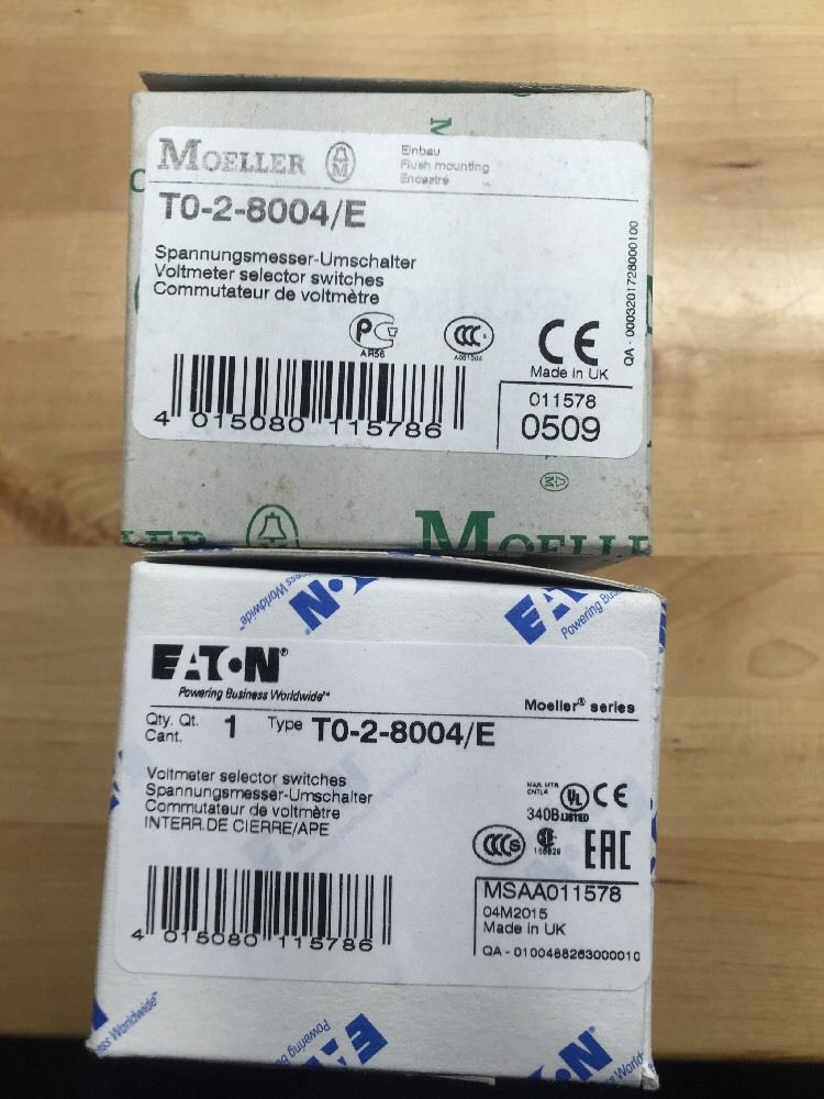 Voltmeter Selector Switch, T0-2-8004/E Eaton Moeller