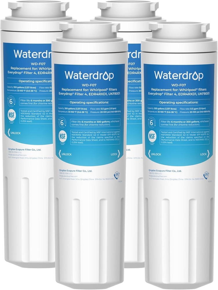 Waterdrop UKF8001 Refrigerator Water Filter, Replacement for Maytag UKF8001 (4)