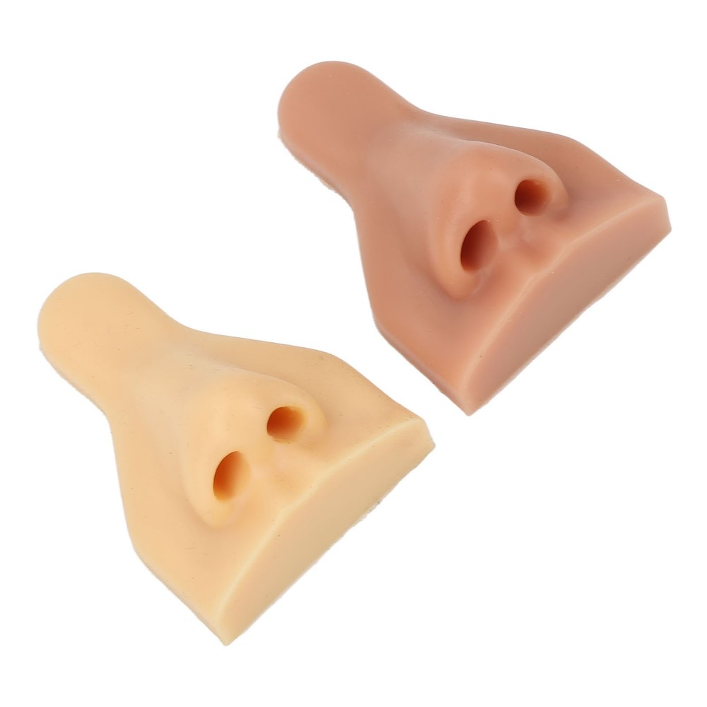 2pcs Soft Silicone Nose Model High Simulation For Practicing Suture