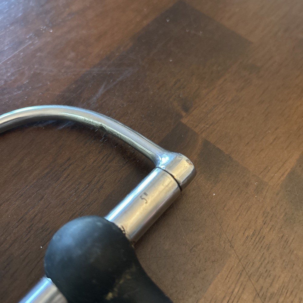 Centaur D Ring Rubber Snaffle 5” Riding Bit