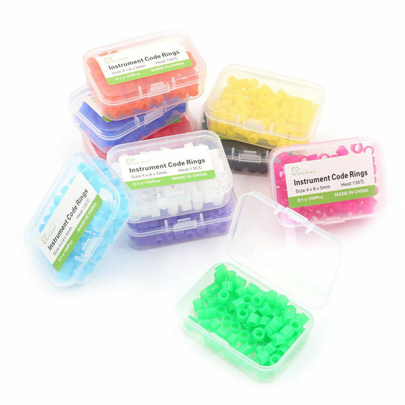 Small Size Dental Orthodontic Silicone Instrument Color Code Rings 100Pcs/Box