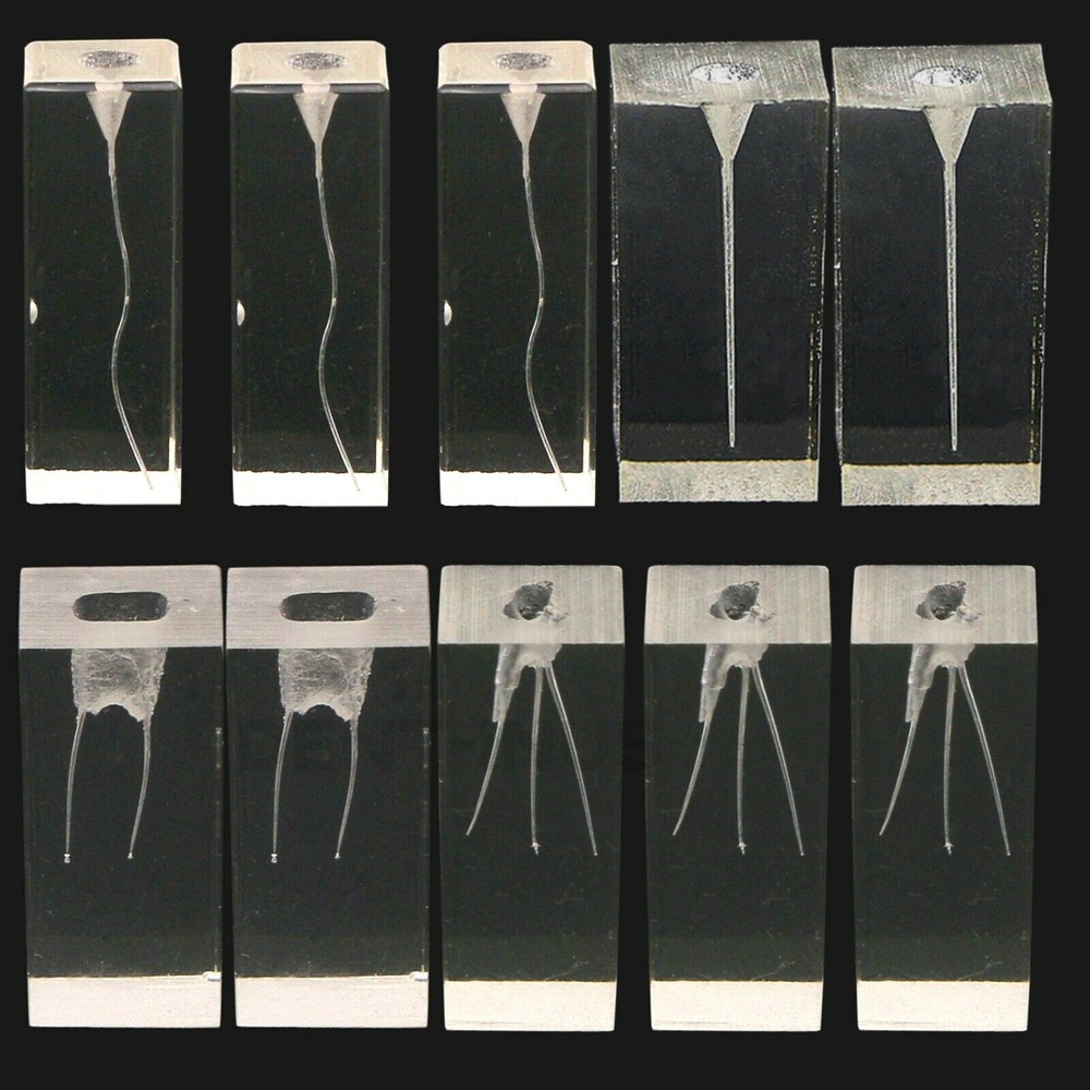 5pcs Dental Endodontic Root Canals Practice Model Endo Training Block Clear