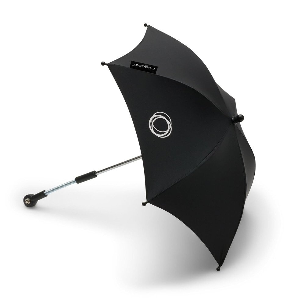 UPF 50+ Parasol Umbrella for Strollers - Adjustable Shade, Easy Attachment, Blac