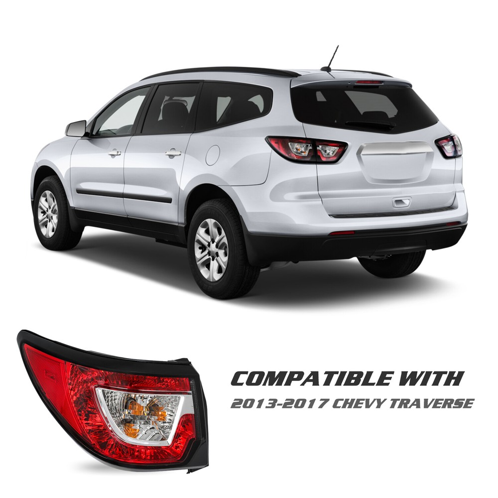 Tail Light For 2013-2017 Chevy Traverse Left Driver Side Outer w/ Bulbs