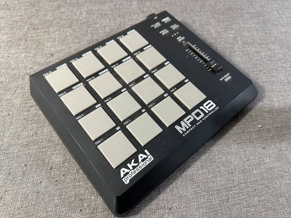 Pre Owned | Akai MPD18 Professional Compact Pad Controller Only - Grey