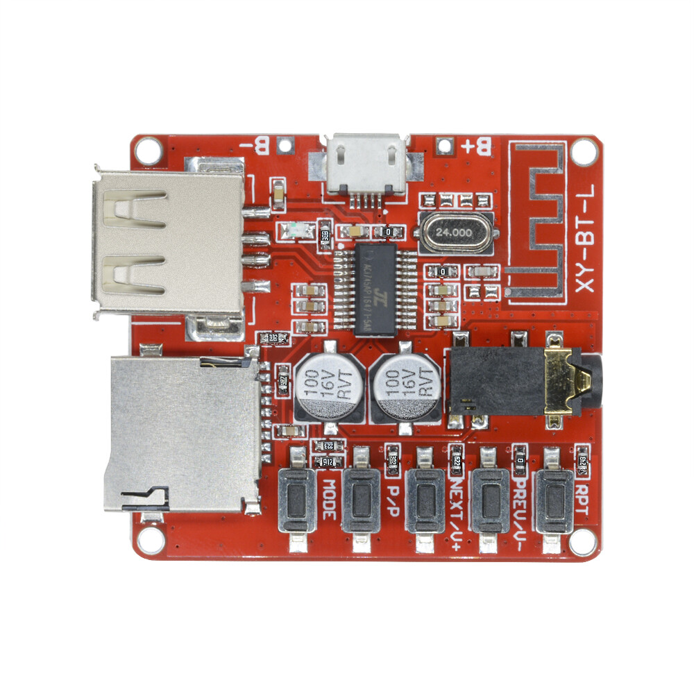 Bluetooth 4.1 Audio Decoder MP3 Player Board 3.7-5V Micro USB TF SD Card Module