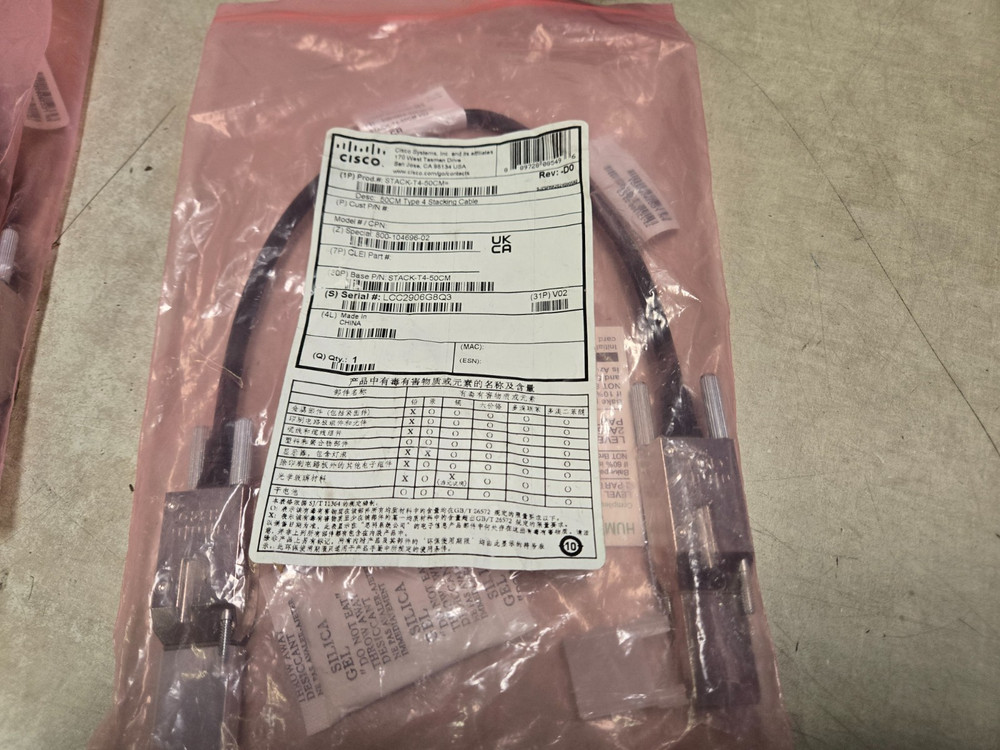 Nob Cisco STACK-T4-50CM Type 3 Stacking Cable 50 CM