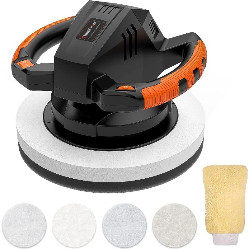 THINKWORK Buffer Polisher,10 Inch Car Polisher Sets with 4 Buffing