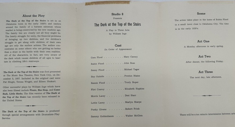c1961 Studio Play Program USAREUR Rose Barracks Bad Kreuznach Germany Military