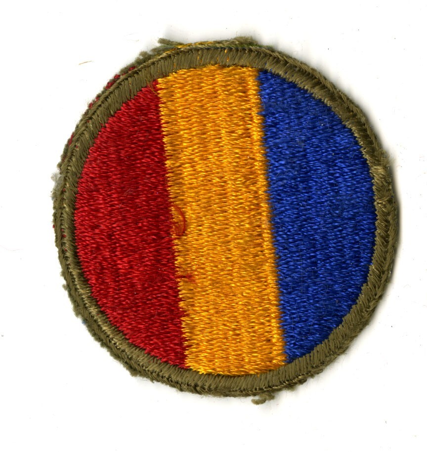 Replacement and Schools Command White Back Patch WWII Original