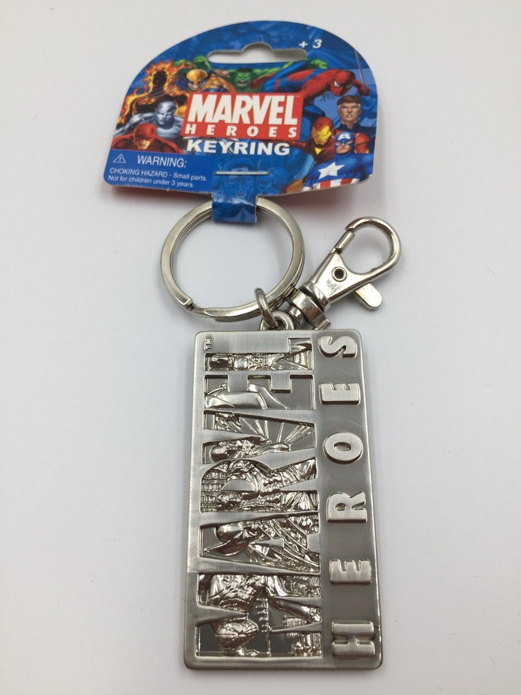 Marvel Heroes • Marvel Logo • Keychain • Officially Licensed • New