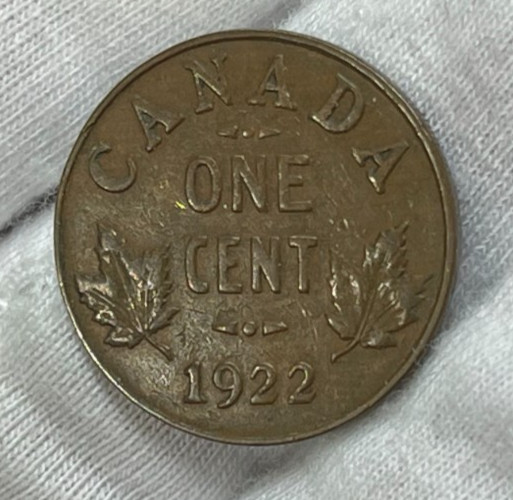 1922 Canada Small Cent Key Date Coin