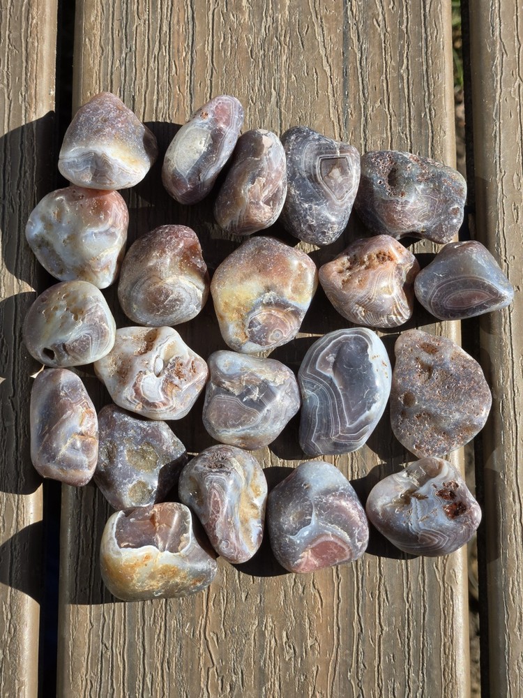 Botswana Agate Selects - SETTING SUN - Rough, Natural, Not Polished A+ Grade