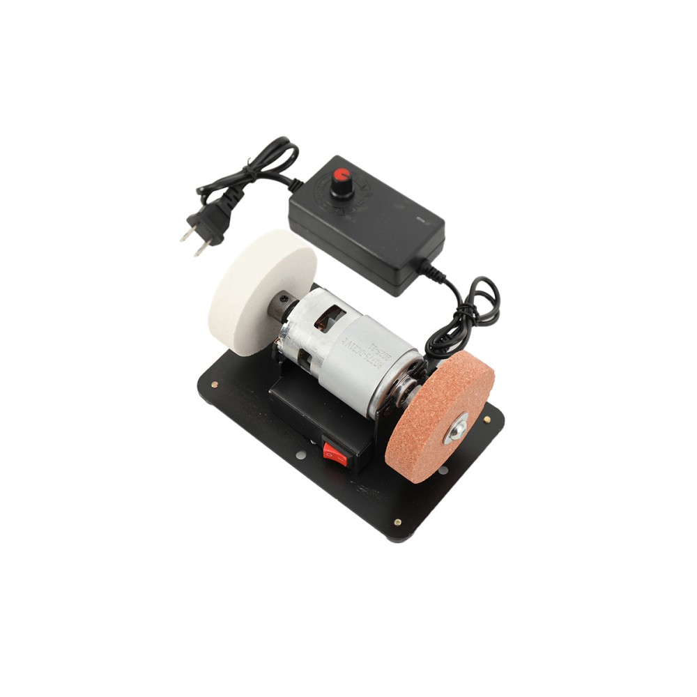 Electric Benchtop Grind Sander Adjustable Variable Speed Table Grinding Machine