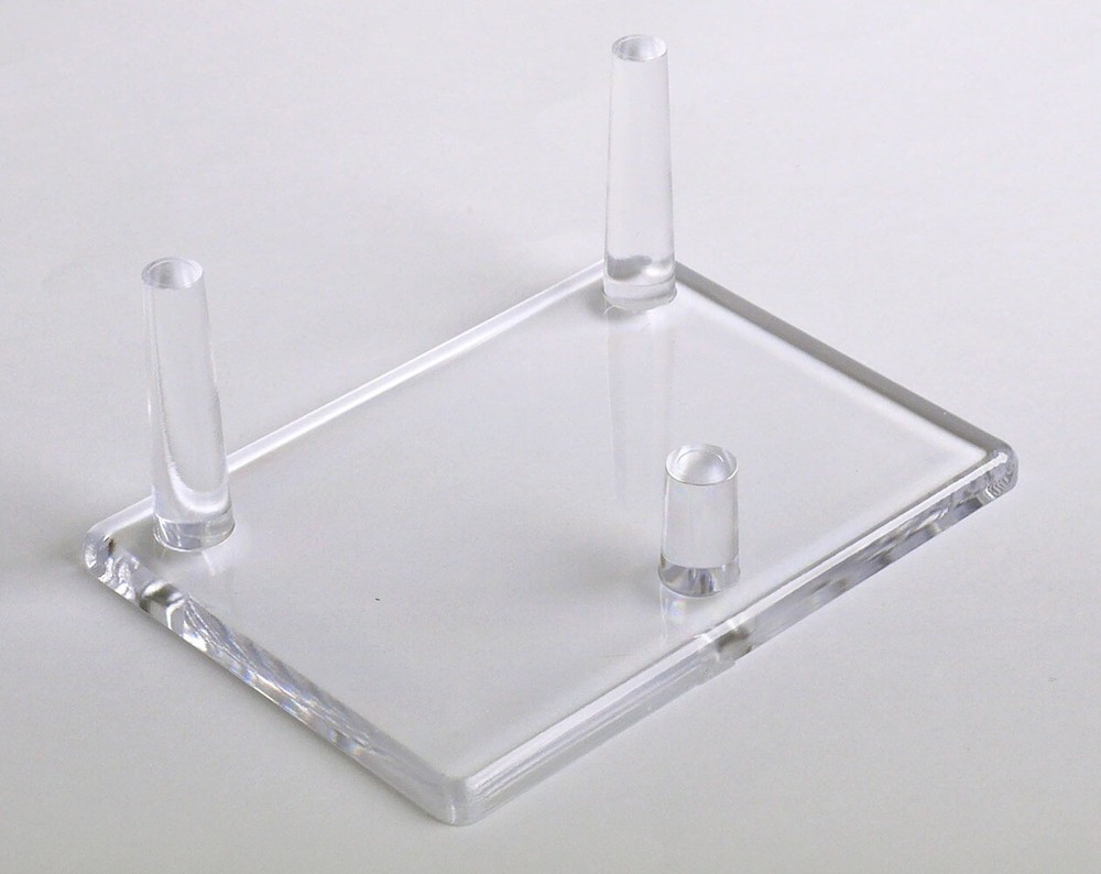 Mineral Display Stands-Three Peg Stand - Extra Large 3-1/2"