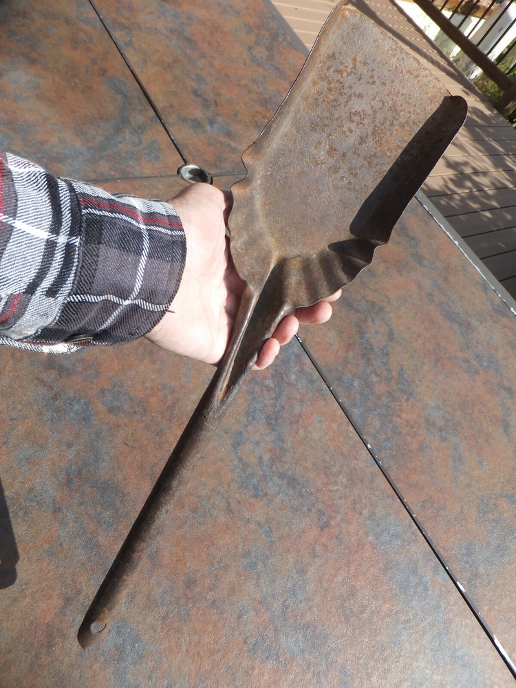 Vintage 19" Rustic Primitive Fireplace Shovel