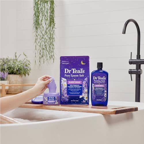 Dr Teal's Foaming Bath with Epsom Salt Lavender & Chamomile 34 fl oz 2 Pack