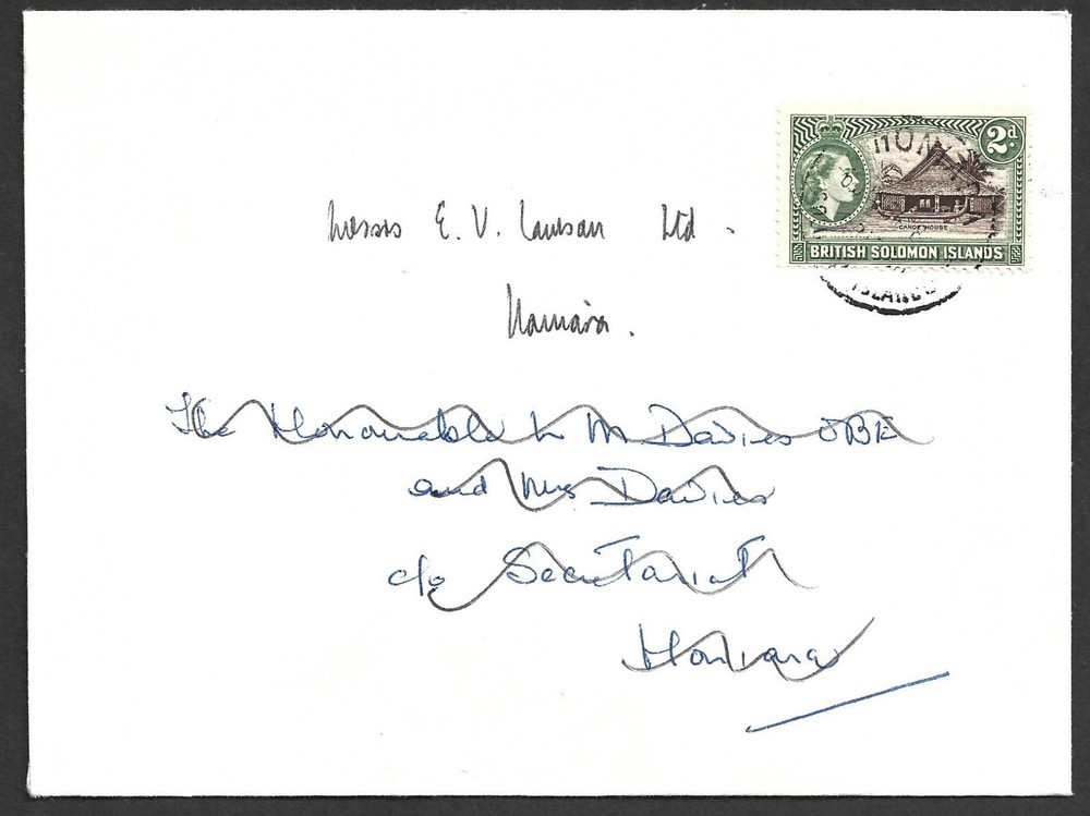 (BL) British Solomon Island 2d Cover