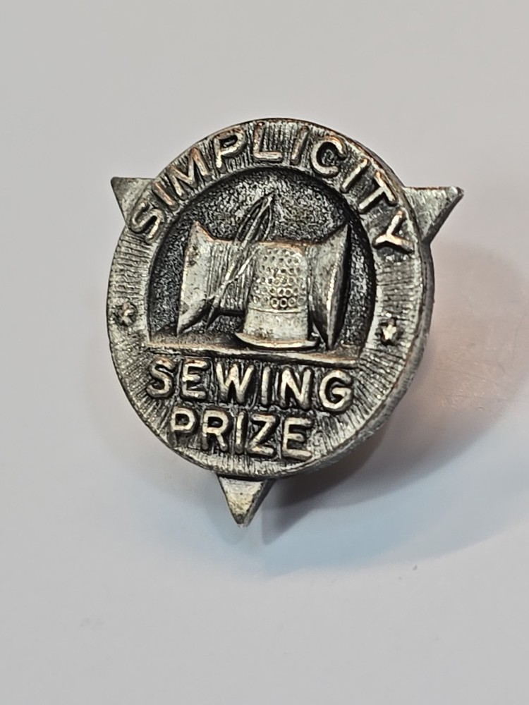Simplicity Sewing Prize Lapel Pin Sewing Pattern Company