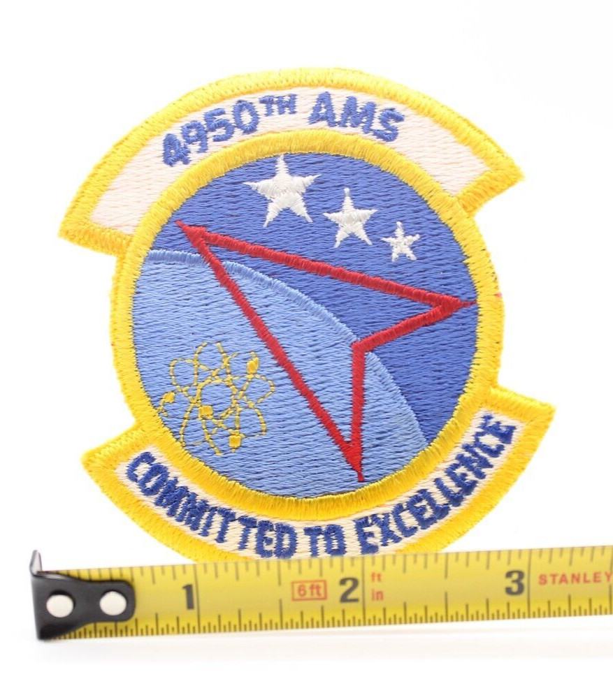 US Air Force 4950th AMS Patch Committed to Excellence Patch