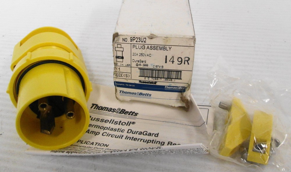 Thomas & Betts 9P23U2 Plug Assembly 20A 250VAC