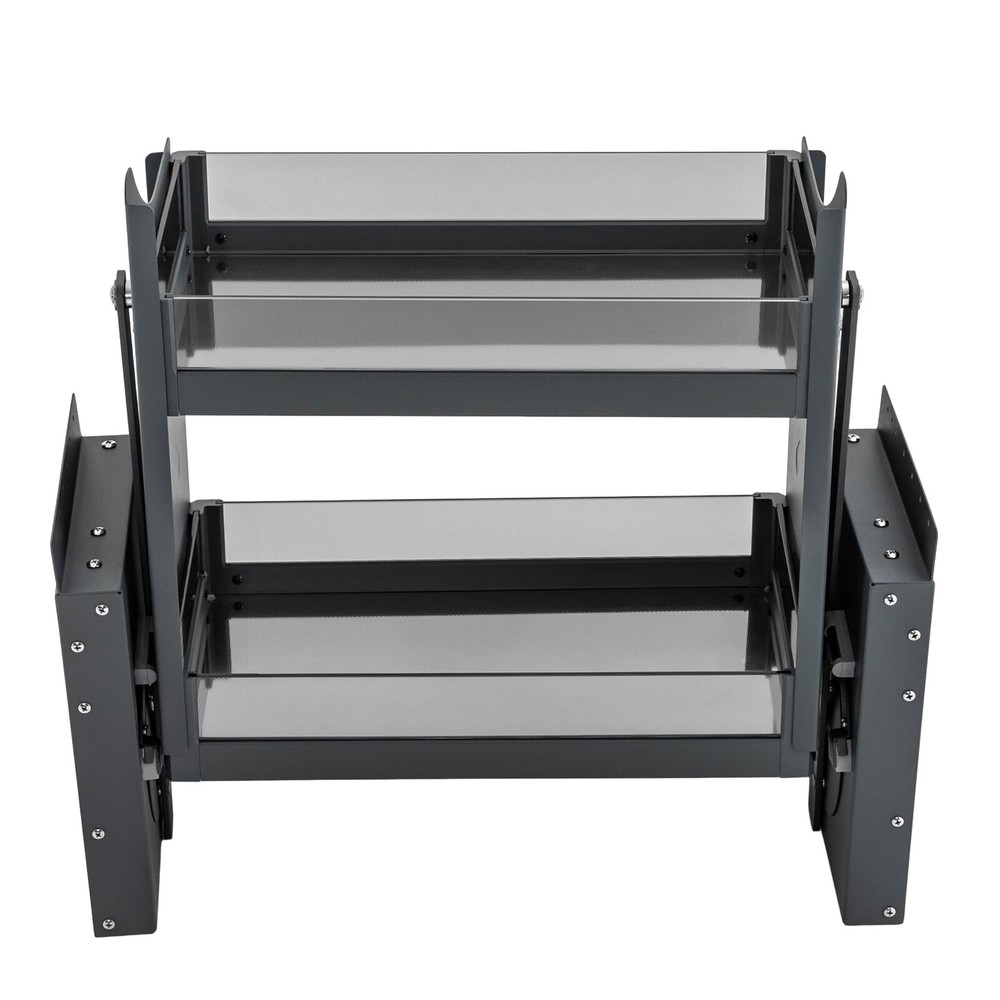 2-tier Pull-Out Cabinet Shelf Drop Down Shelf Pull-Down Lift for Kitchen Cabinet