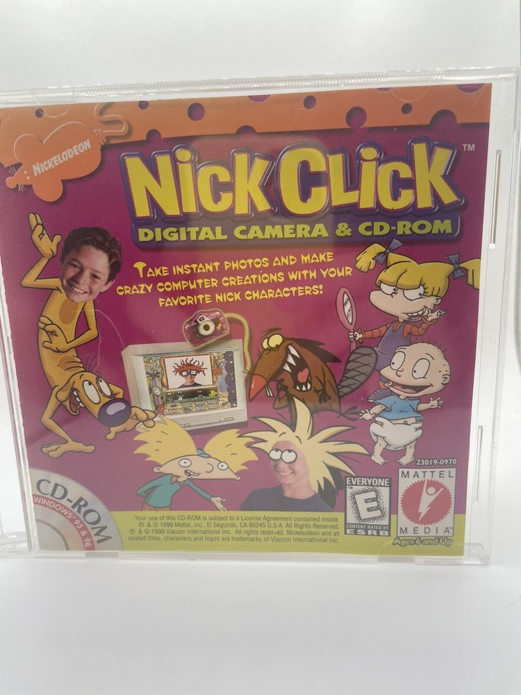 Vintage Nickelodeon Nick Click Digital Camera Software Mattel 1999 CD ONLY