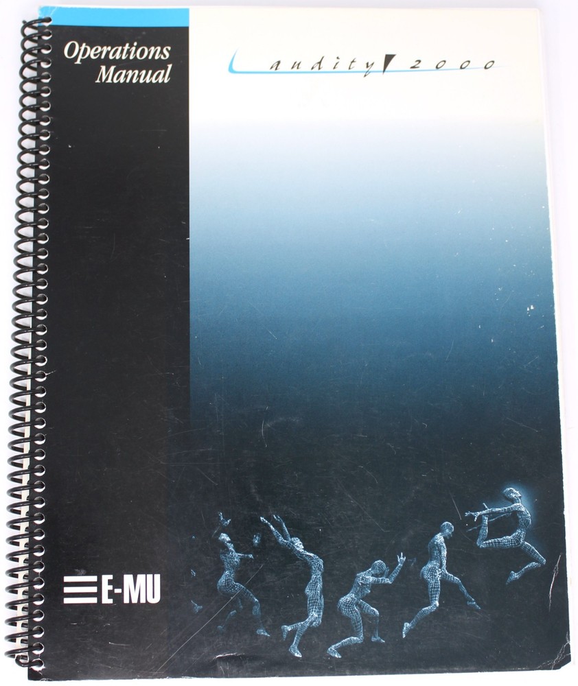 E-mu Systems Audity 2000 Operations Manual 1998 Audity2000
