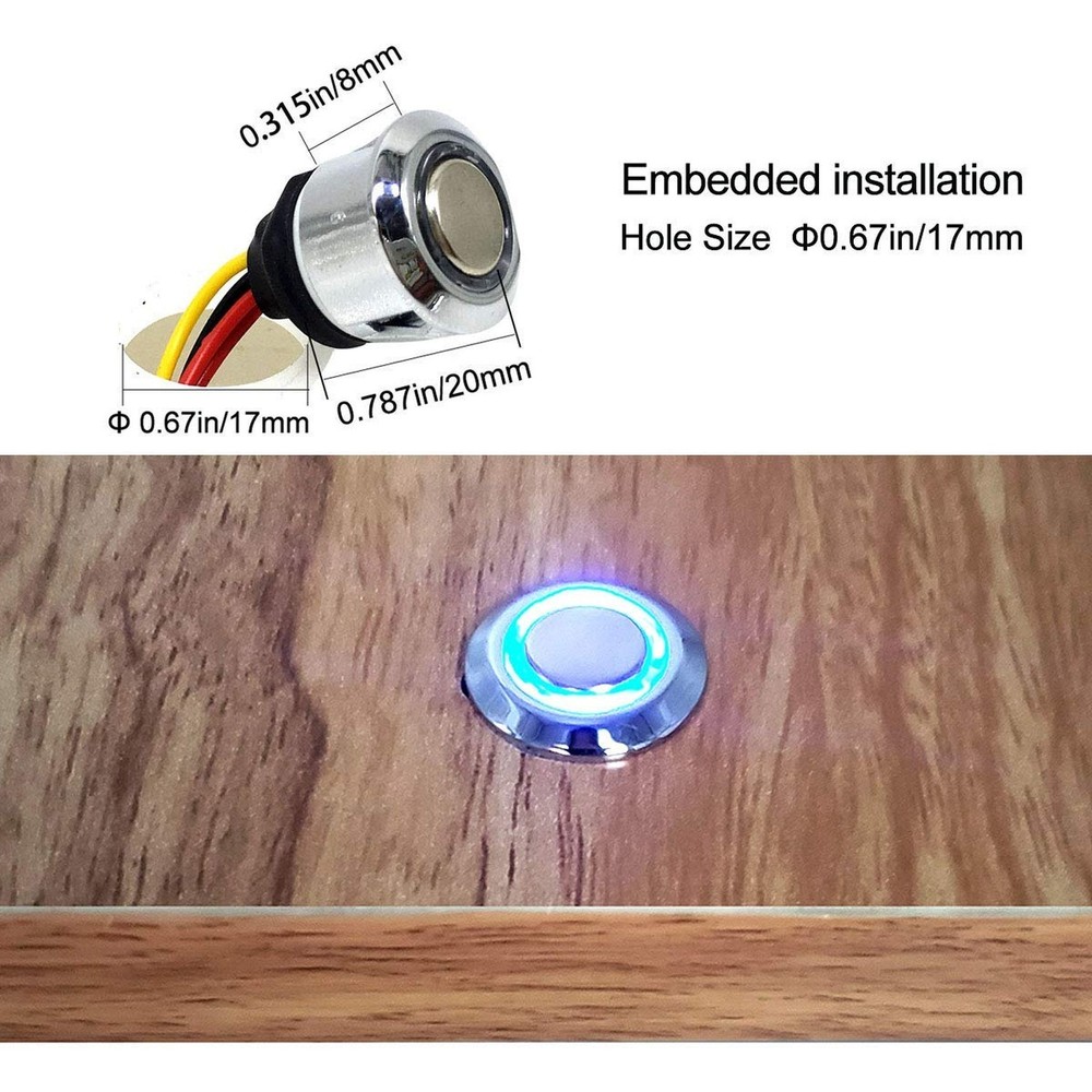HAMRVL Led Dimmer Switch DC 12V Touch Switch On/Off Dimmer Stepless Dimming S...
