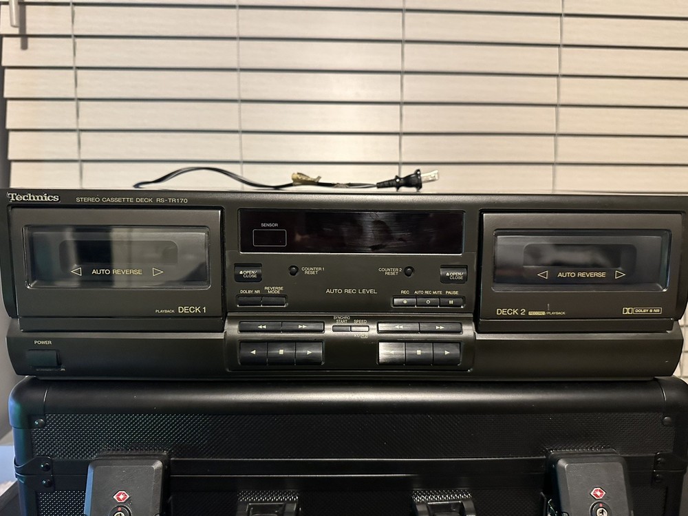 RARE Technics RS-TR170 Dual Cassette Deck Auto Reverse Player Recorder 🔥🔥