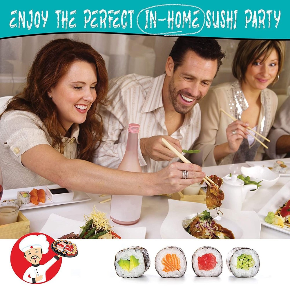 SmileTools Sushi Making Kit, 22 in 1 Roller Maker Medium, Green