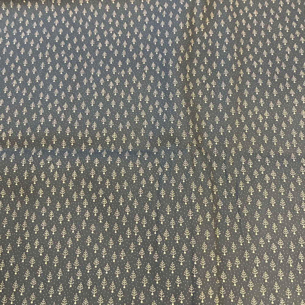 Marcus Brothers Textiles-Blue w/pine Tree pattern-5.25yds X 44”