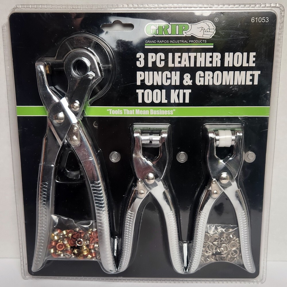 Leather Hole Punch & Grommet Set