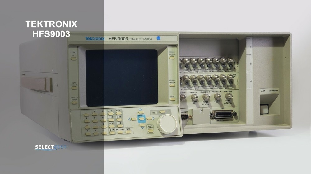 TEKTRONIX HFS 9003 STIMULUS SYSTEM W/ HFS 9DG1 & DG1 DATA TIME GEN. (REF: 110G)