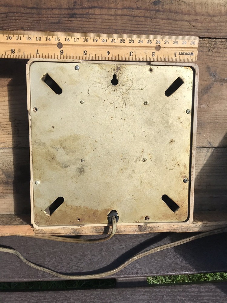 Vintage Advertising Clock Plastic Cellouid Clock Electronics TV