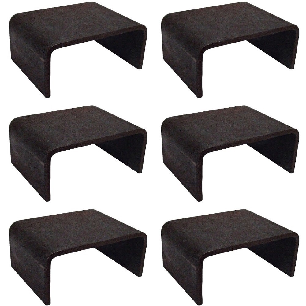 (6) Steel Weldable Stake Pocket Brackets For Tow-Trucks Flatbeds Vans Caravans