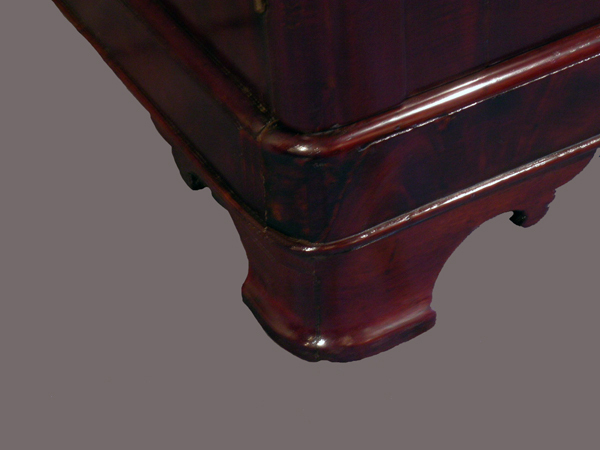 AMERICAN CLASSICAL CYLINDER DESK Signed J.W. Meeks