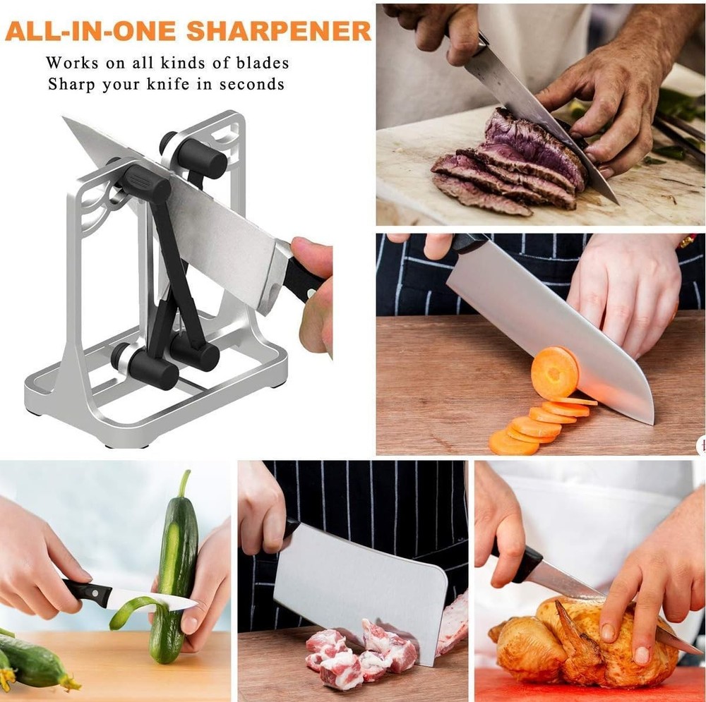 Diamond Knife Sharpener - 3 Stage Tool for Kitchen Chef Pocket Knives