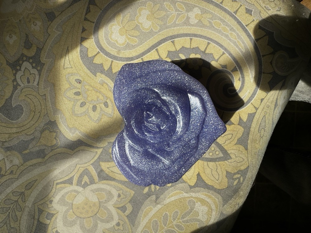 Purple Resin Heart Bowl